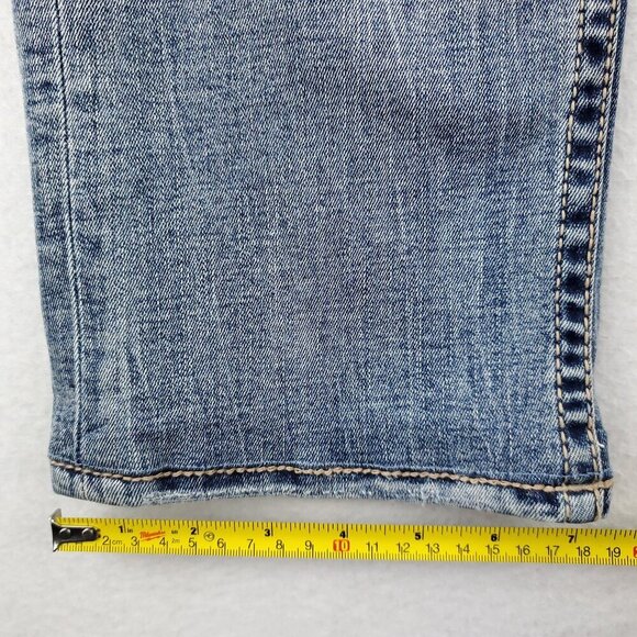 BKE Jeans Jake Straight Stretch Faded Denim Men's "32x30" Actual 34x29 - Picture 8 of 12
